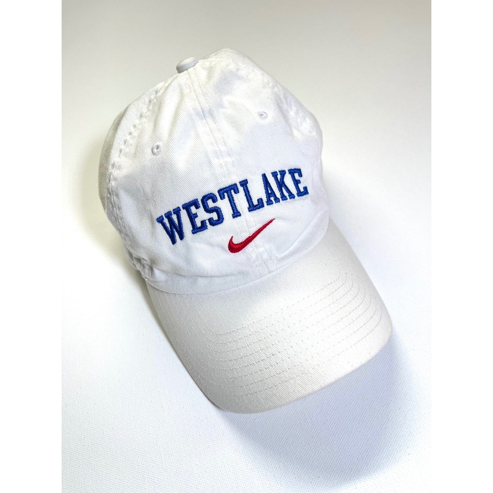 Nike Heritage86 Dri-FIT Westlake Dad Hat White Blue Red Adjustable Cap NH36